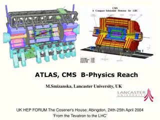 ATLAS, CMS B-Physics Reach