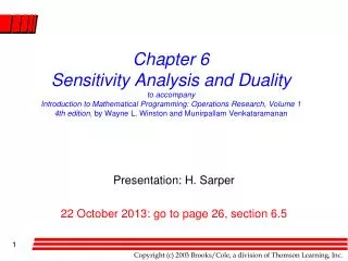 Presentation: H. Sarper 22 October 2013: go to page 26, section 6.5