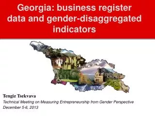 Georgia: business register data and gender-disaggregated indicators
