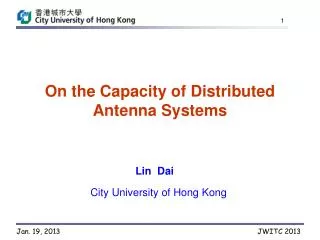 On the Capacity of Distributed Antenna Systems