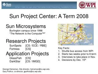 Sun Project Center: A Term 2008
