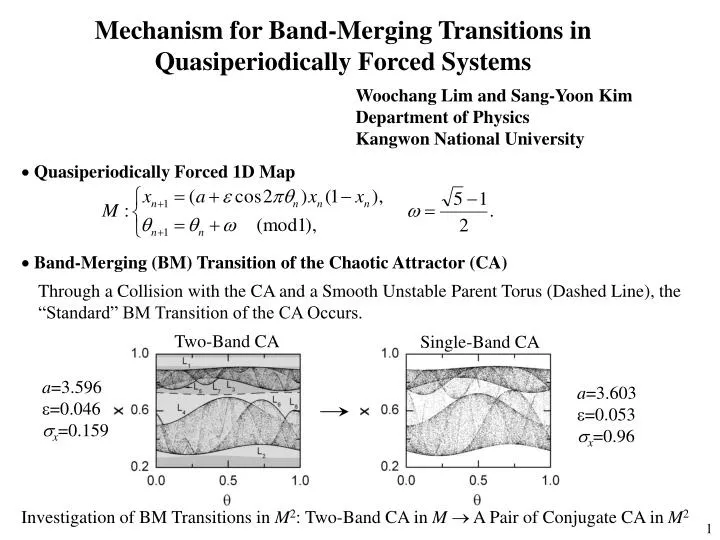 mechanism for band merging transitions in quasiperiodically forced systems