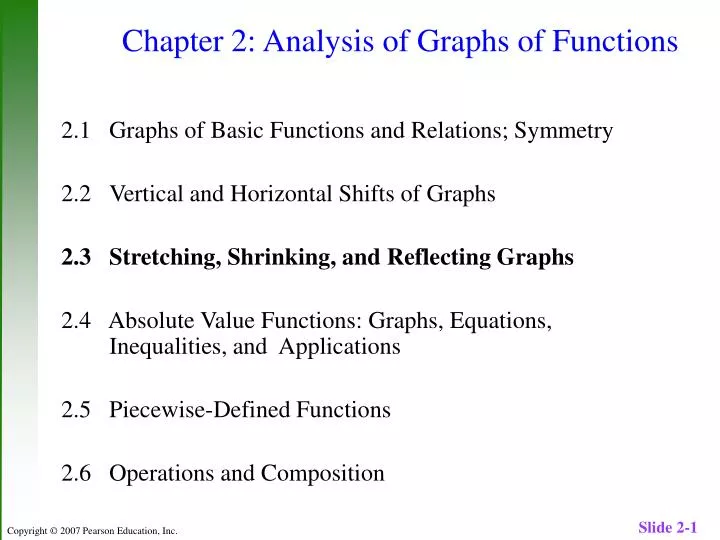 chapter 2 analysis of graphs of functions