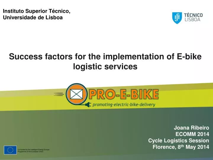 success factors for the implementation of e bike logistic services