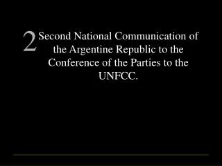 First National Communication (1997)