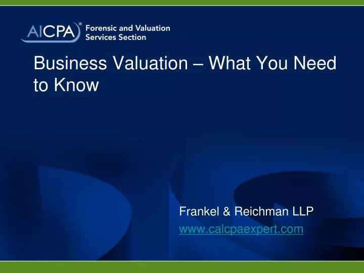 business valuation what you need to know