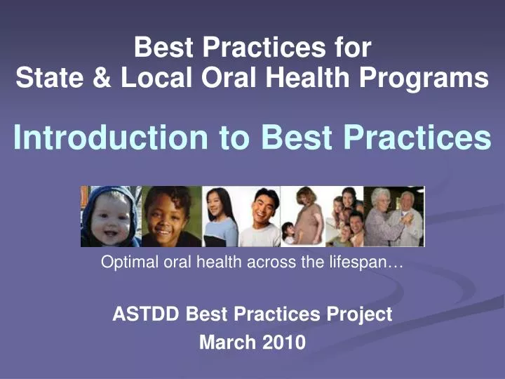 best practices for state local oral health programs