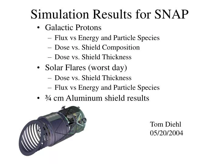 simulation results for snap