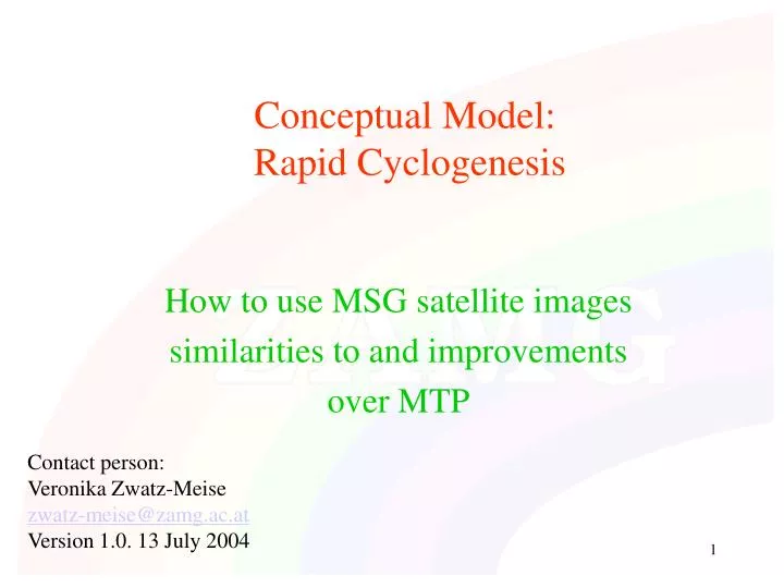 conceptual model rapid cyclogenesis