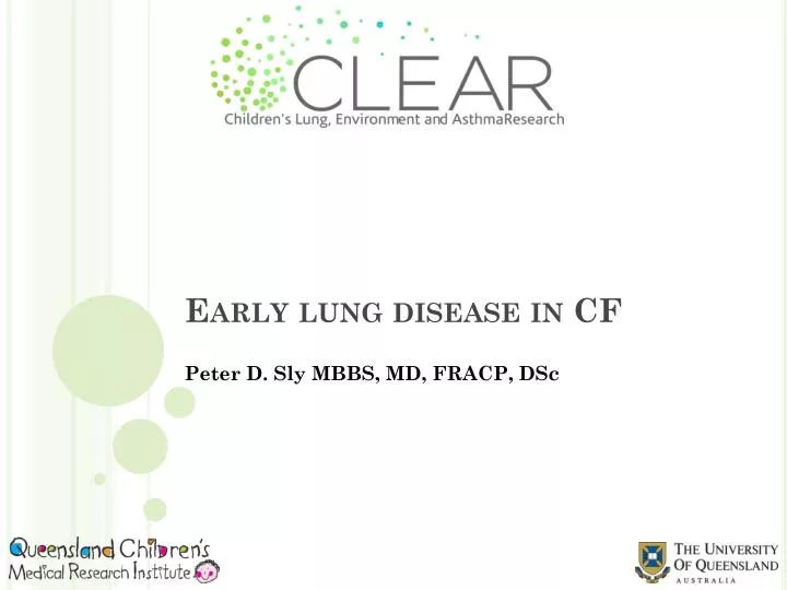 early lung disease in cf