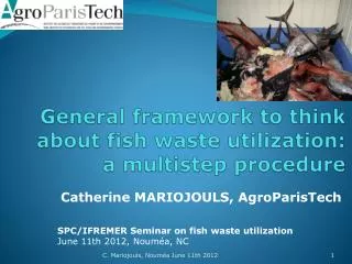 General framework to think about fish waste utilization: a multistep procedure