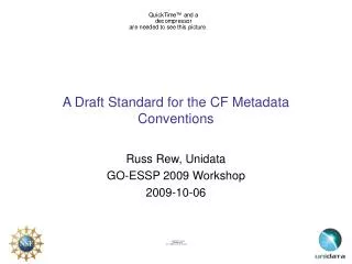 A Draft Standard for the CF Metadata Conventions
