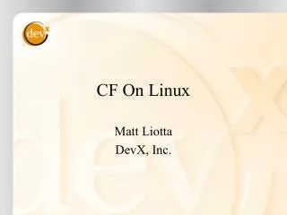 CF On Linux