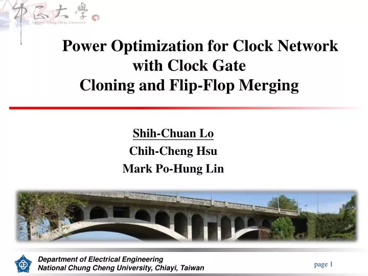 power optimization for clock network with clock gate cloning and flip flop merging
