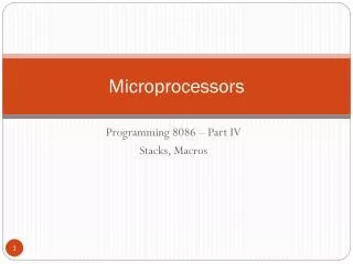 Microprocessors