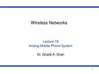 Wireless Networks