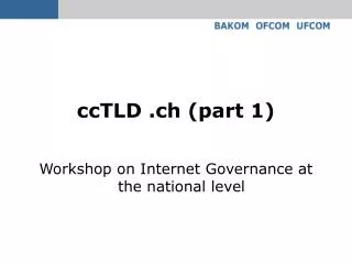 ccTLD .ch (part 1)