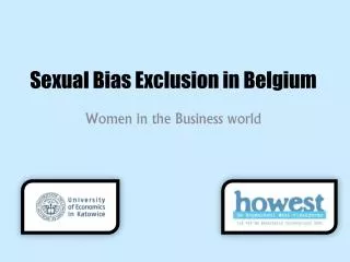 Sexual Bias Exclusion in Belgium