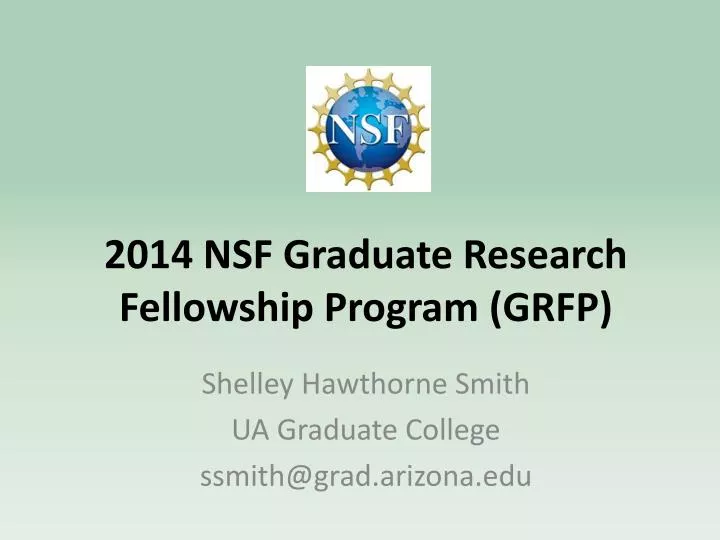 2014 nsf graduate research fellowship program grfp