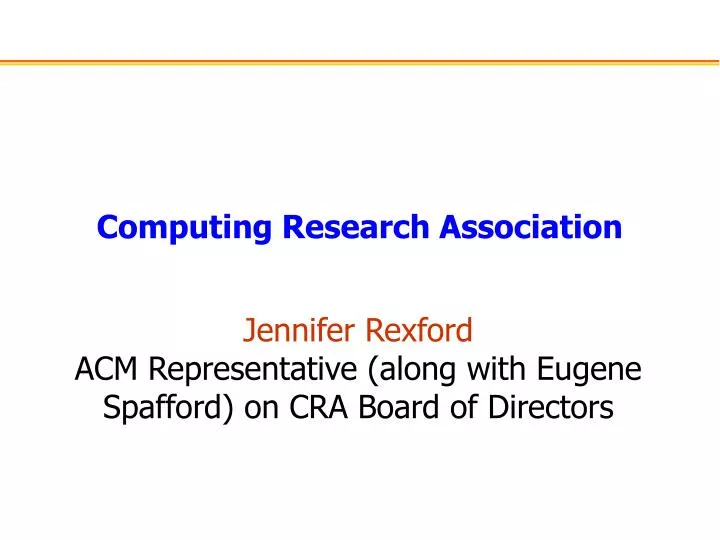 computing research association