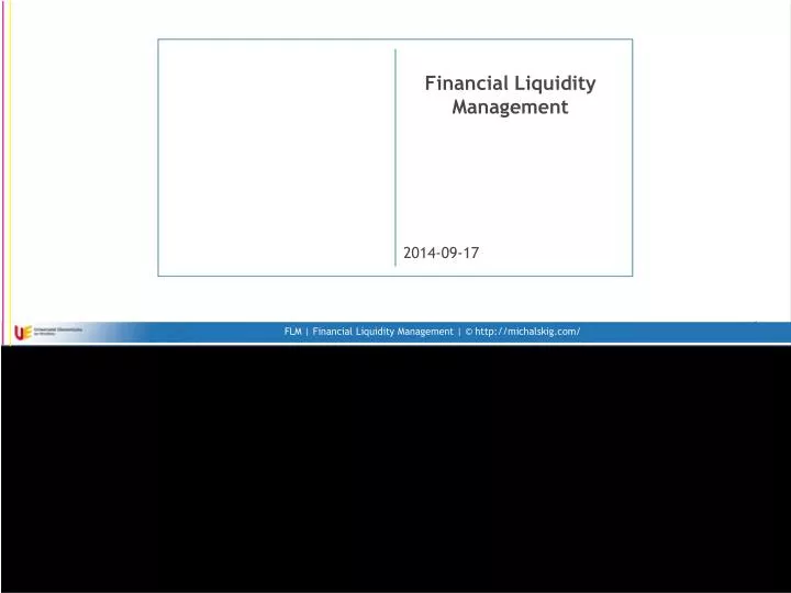 financial liquidity management