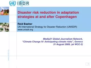 Reid Basher UN International Strategy for Disaster Reduction (UNISDR) unisdr