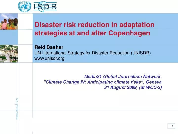 reid basher un international strategy for disaster reduction unisdr www unisdr org