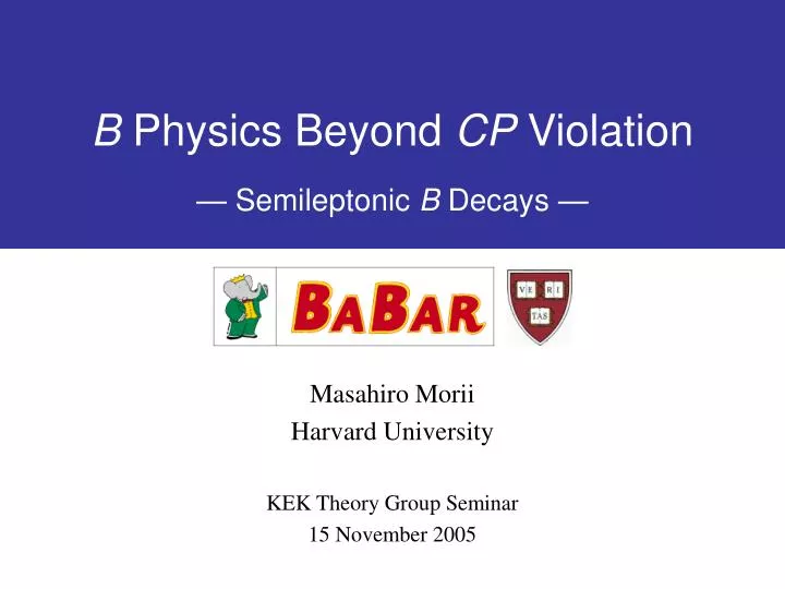 b physics beyond cp violation semileptonic b decays