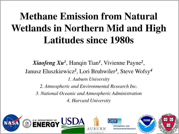 methane emission from natural wetlands in northern mid and high latitudes since 1980s