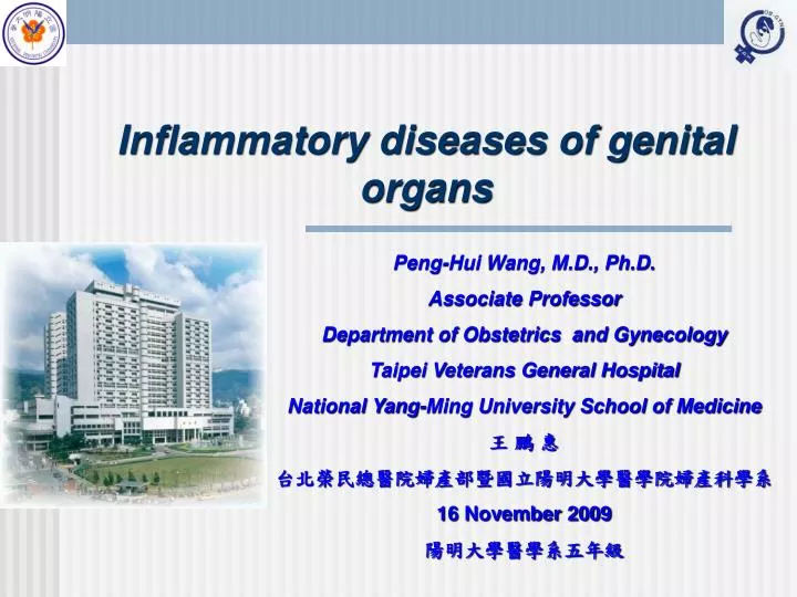 inflammatory diseases of genital organs