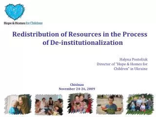 Redistribution of Resources in the Process of De-institutionalization