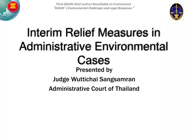 interim relief measures in administrative environmental cases