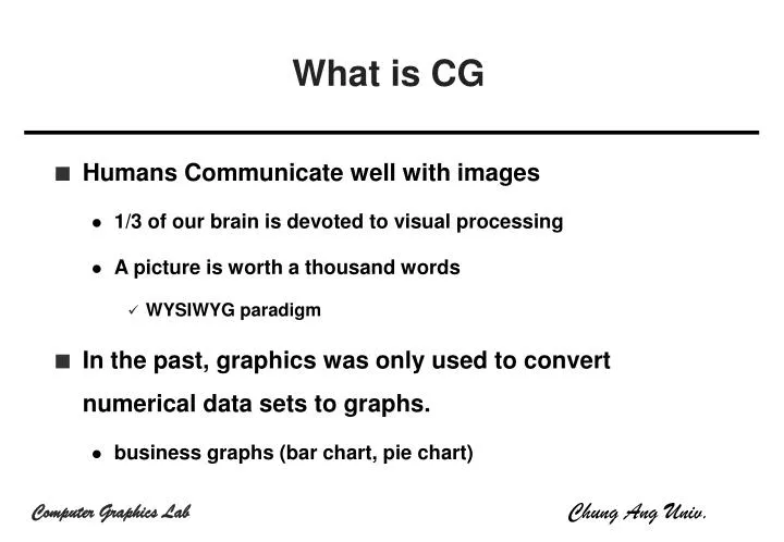 what is cg