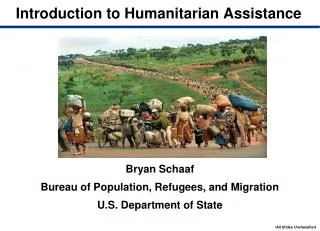 Introduction to Humanitarian Assistance