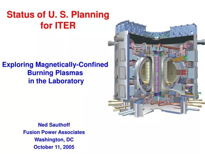 status of u s planning for iter
