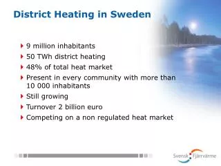 District Heating in Sweden
