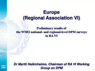 Europe (Regional Association VI)