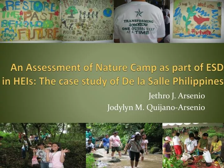 an assessment of nature camp as part of esd in heis the case study of de la salle philippines