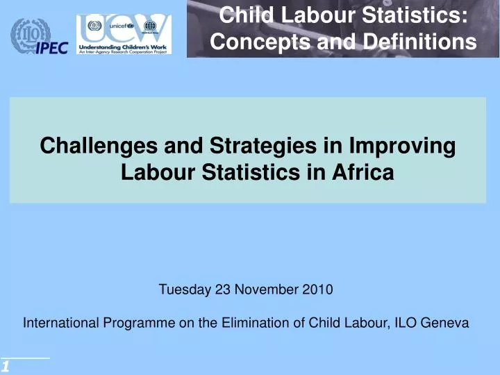 child labour statistics concepts and definitions