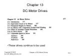 Chapter 13 DC-Motor Drives