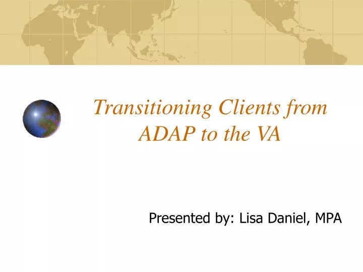 transitioning clients from adap to the va