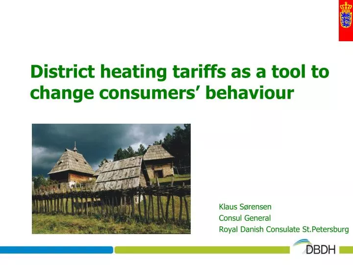 district heating tariffs as a tool to change consumers behaviour