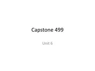 Capstone 499