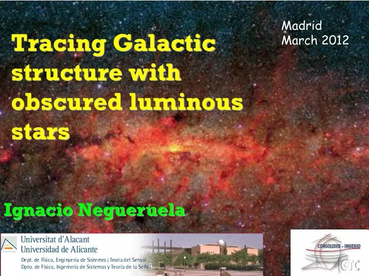 tracing galactic structure with obscured luminous stars