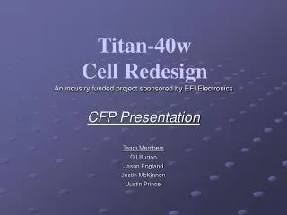 Titan-40w Cell Redesign