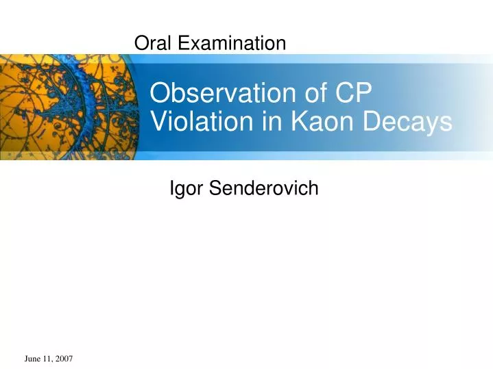 observation of cp violation in kaon decays