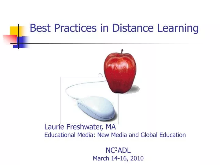 best practices in distance learning