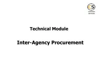 Inter-Agency Procurement