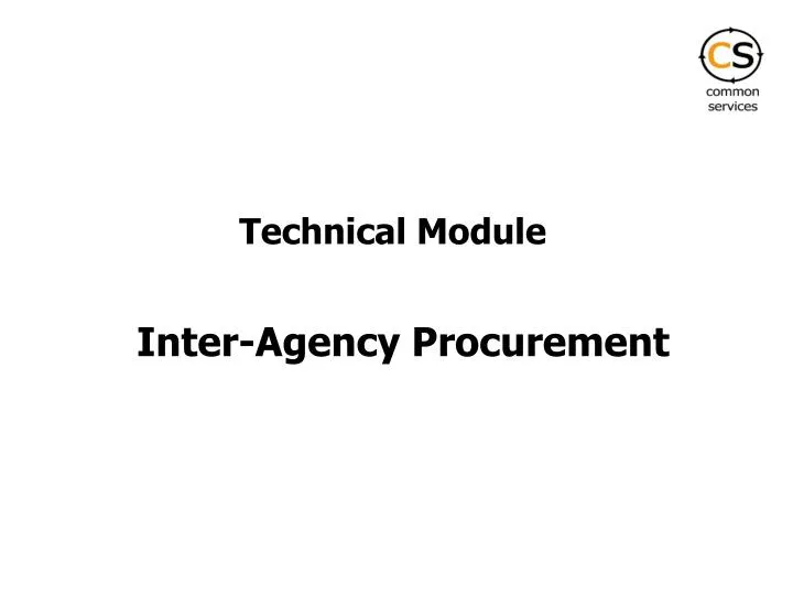 inter agency procurement