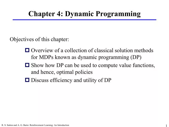 chapter 4 dynamic programming